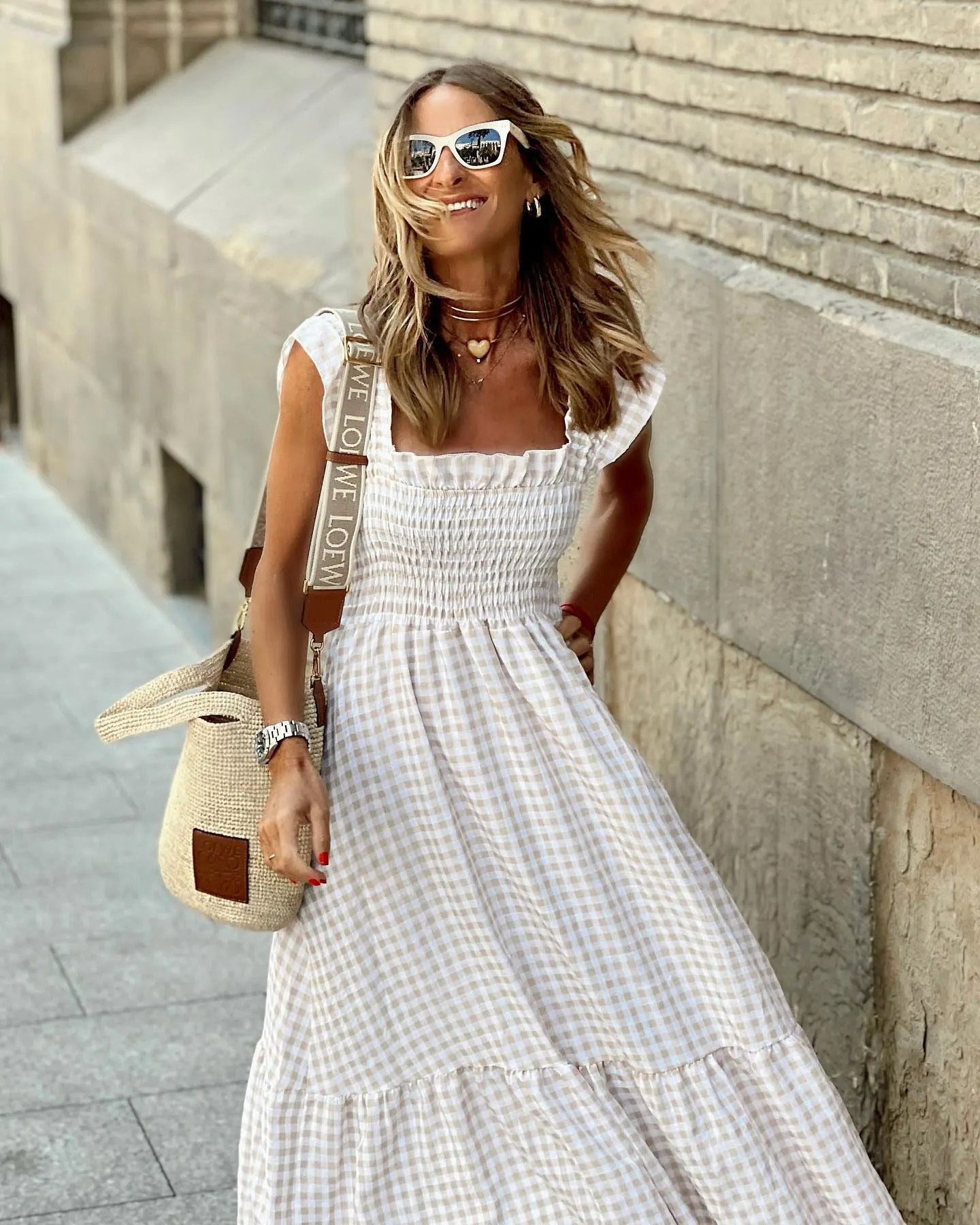 Christine | Elegant Sleeve Smocked Maxi Dress - Image 3