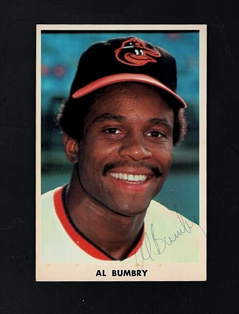 AL BUMBRY-BALTIMORE ORIOLES AUTOGRAPHED VINTAGE POSTCARD Photo Poster painting