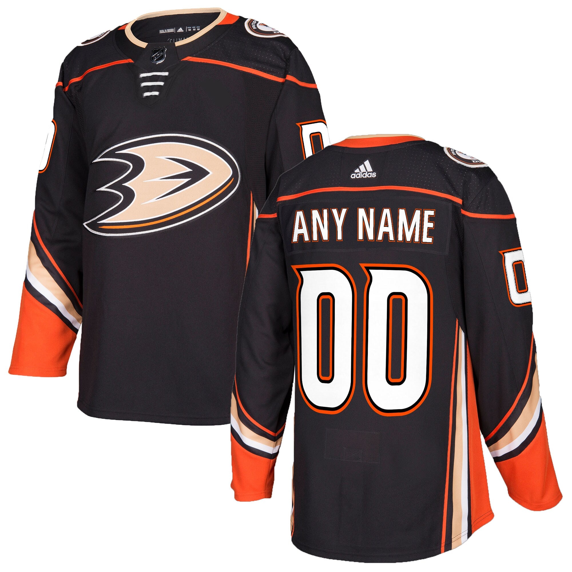 Anaheim Ducks   Custom Jersey – Black mysite