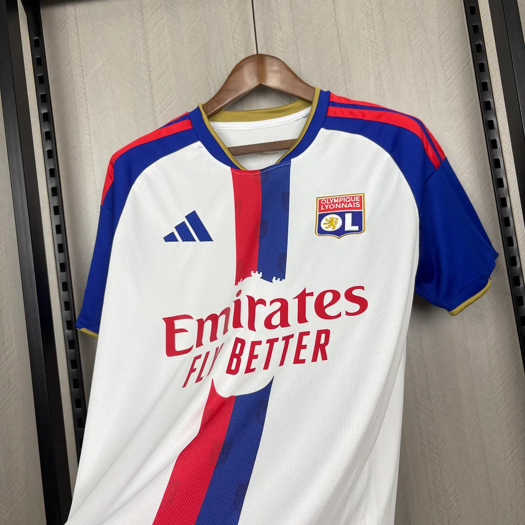 26/27 Lyon Home Football Shirt Thai Quality