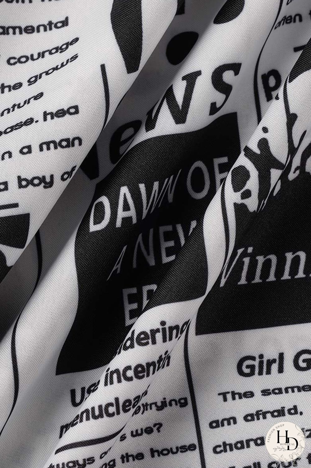 Black White Fashion Casual Print Basic Regular High Waist Conventional Full Print Bottoms