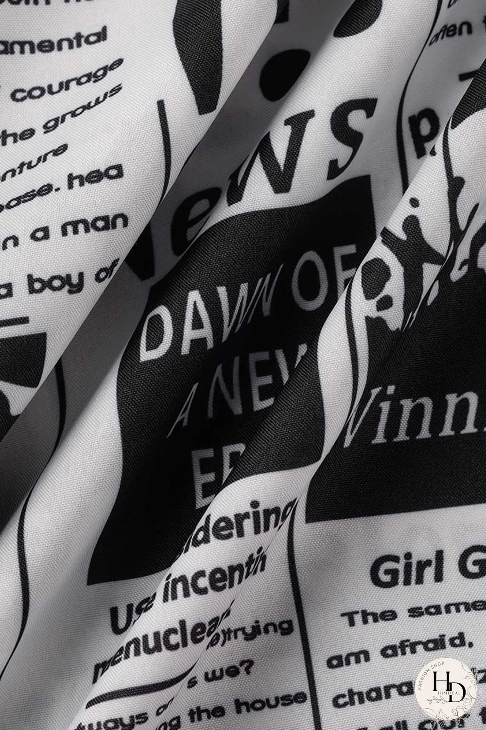 Black White Fashion Casual Print Basic Regular High Waist Conventional Full Print Bottoms