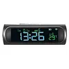 Solar/USB Car Dashboard Clock with Time/Date/Temperature Display Vehicle Electronic Clock for Car Truck Office Home and Outdoor Camping