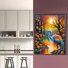 (50*60cm)Sunset Crane - Full Round Drill Diamond Painting