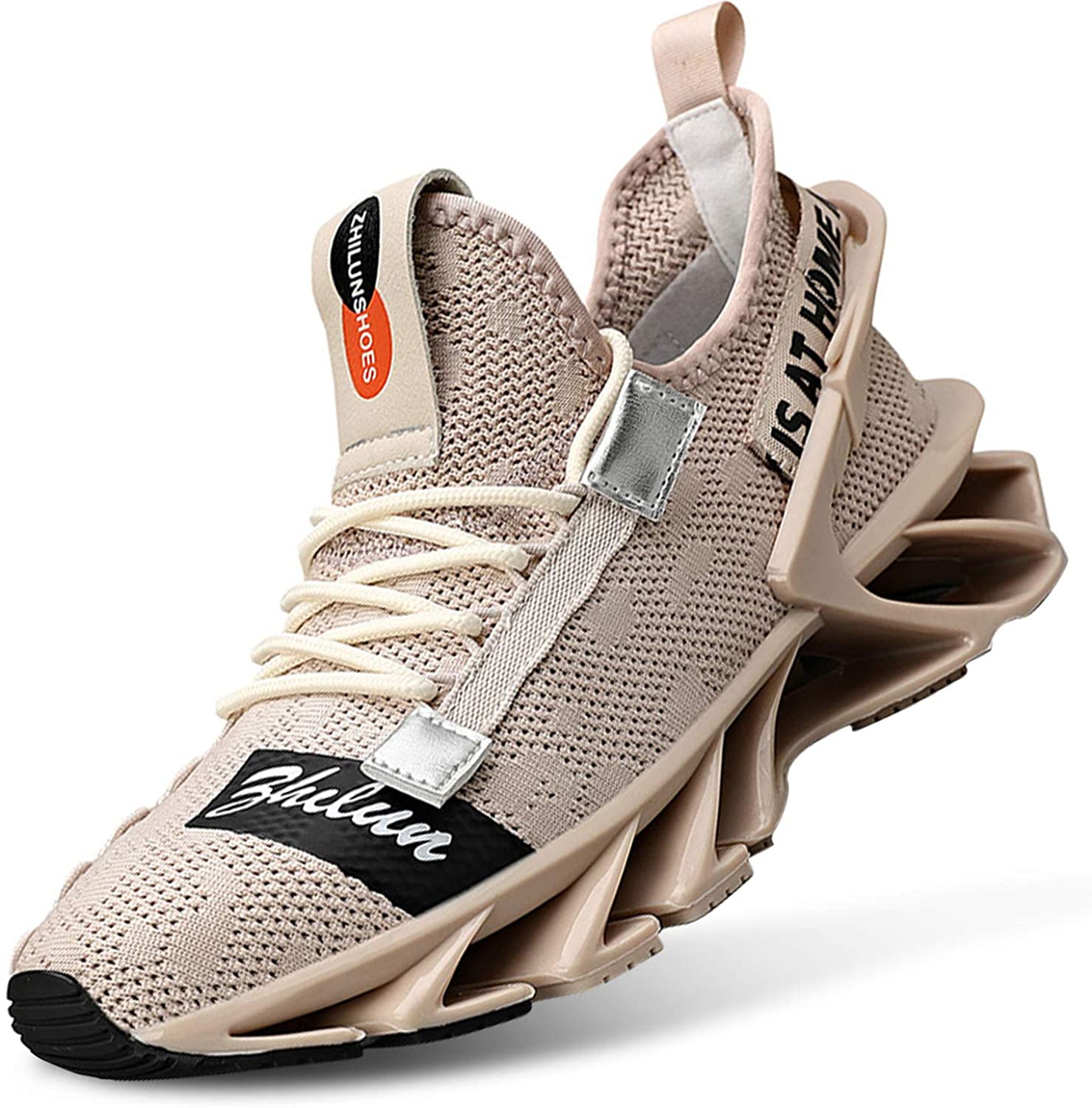 L-RUN Mens Running Shoes Blade Mesh Running Sneakers Athletic Walking Shoes 