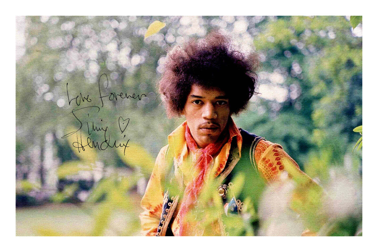 Jimi Hendrix Signed Autograph A4 Photo Poster painting Print Music