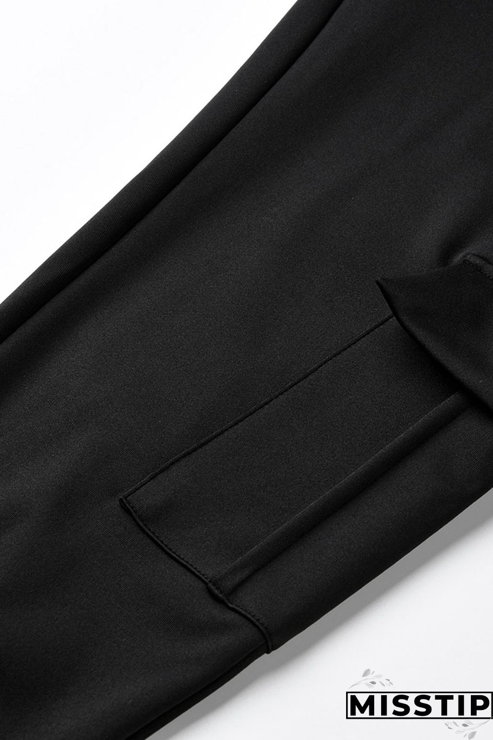 Fluorescent green Drawstring High Solid Pocket Draped Boot Cut Pants Bottoms