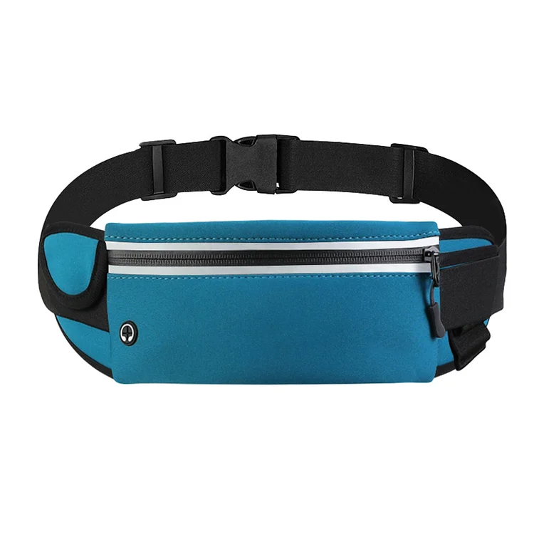 Invisible Water Bottle Belt Bag Reflective Waterproof Fitness Waist Bags (Blue)