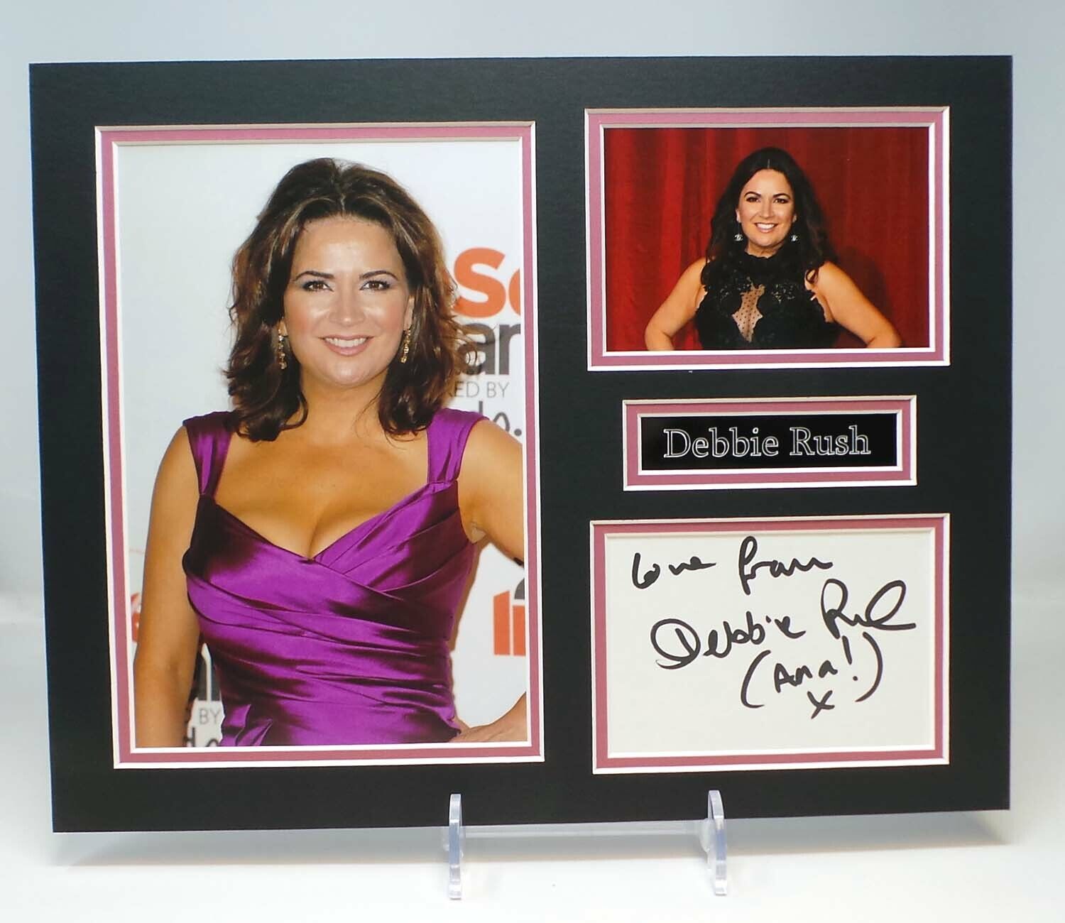 Debbie RUSH Signed Mounted Photo Poster painting Display AFTAL RD COA Anna WINDASS Corrie Street