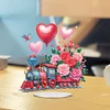 DIY Flower Train Acrylic Special Shape Diamond Painting Desktop Ornaments