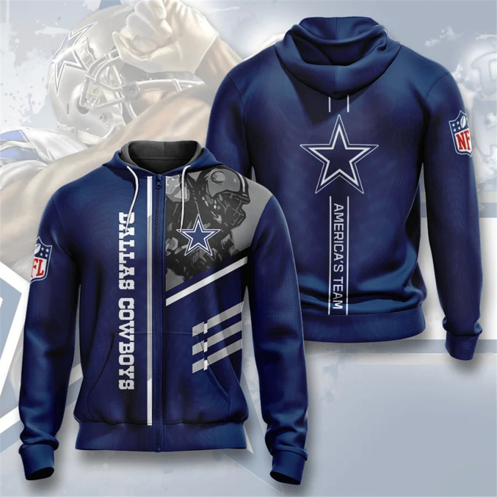 Dallas Cowboys Fanatics Branded Big & Tall Pullover Hoodie - Navy