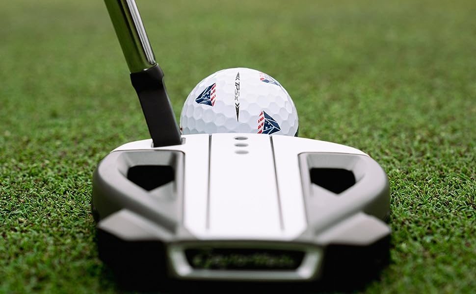 Putting USA golf balls taylormade tp5x pix