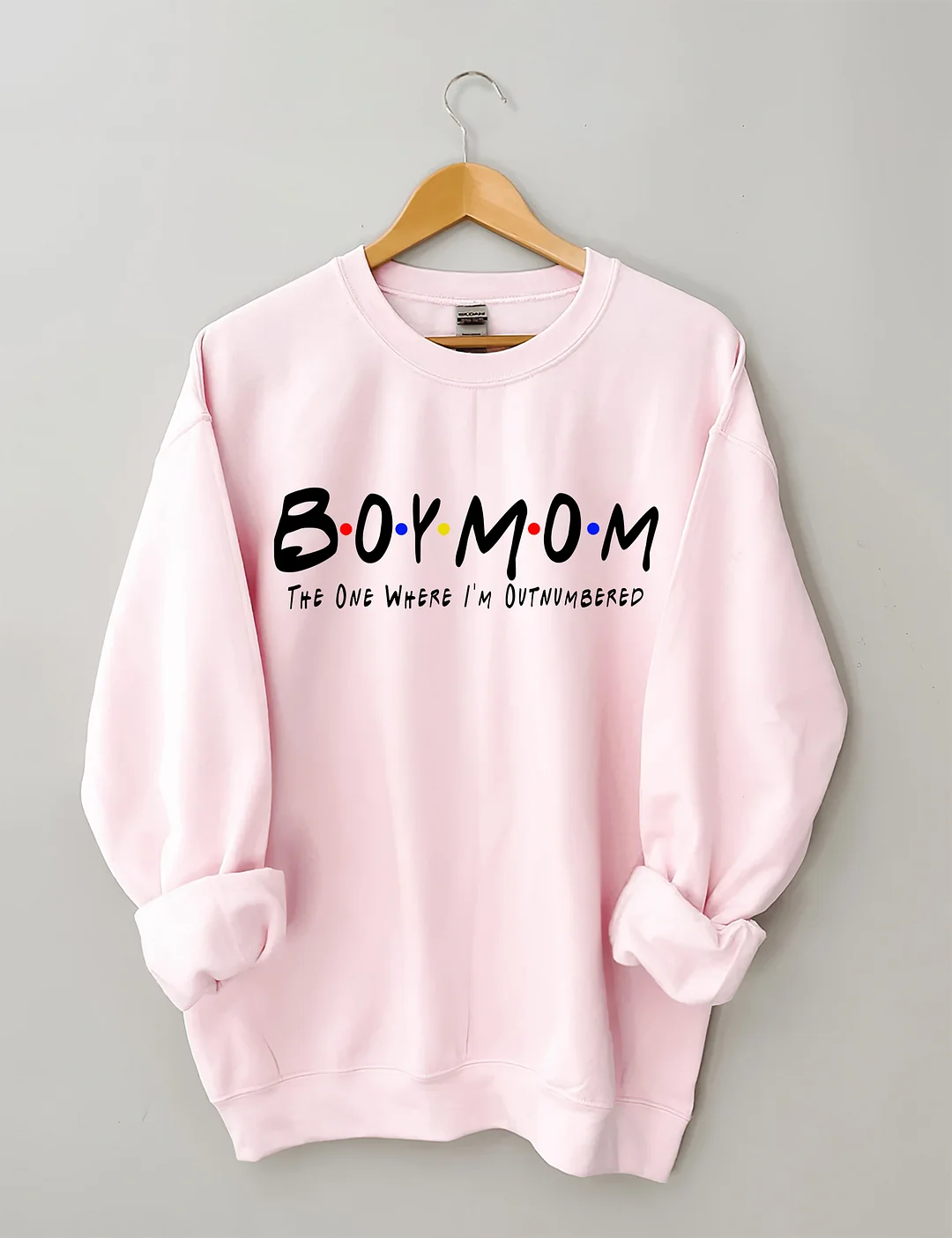 Boy Mom The One Where I'm Outnumbered Sweatshirt