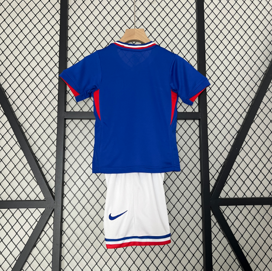 2024/2025 France Home Kids Kit Football Jersey Thai Quality