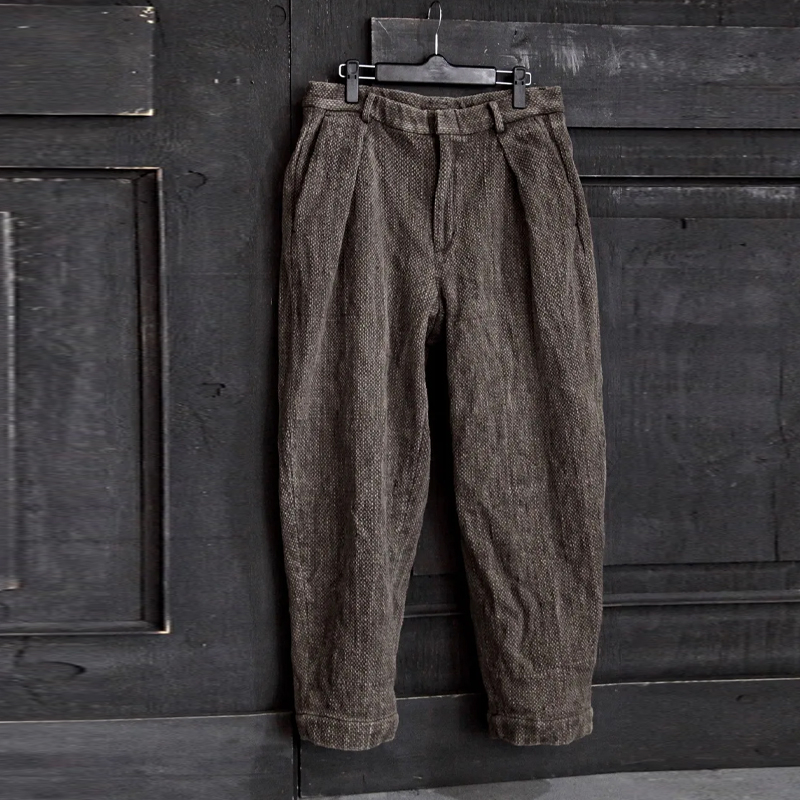 Men's Cotton And Linen Drawstring Pants