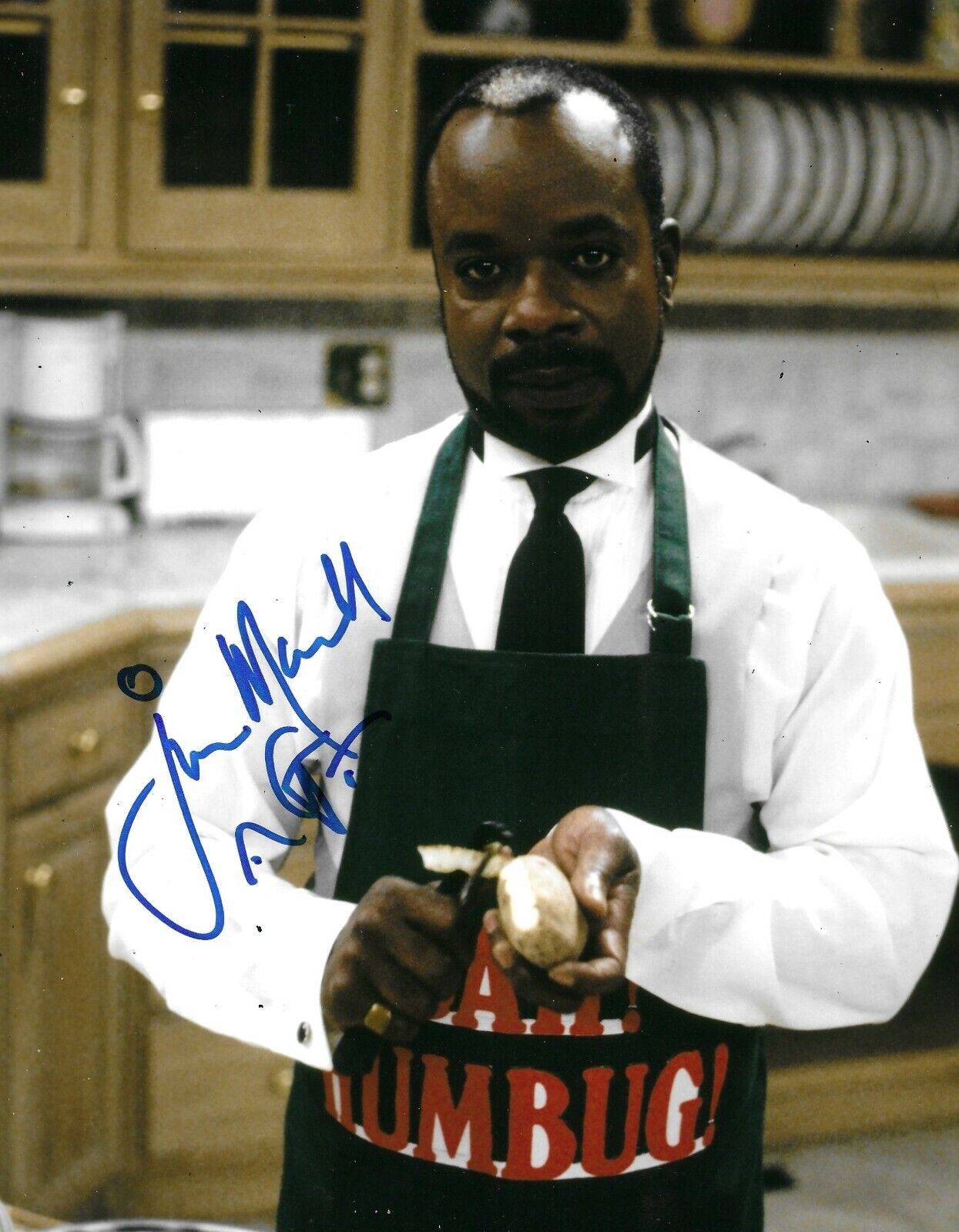 Joseph Marcell Signed The Fresh Prince Of Bel Air 10x8 Photo Poster painting AFTAL