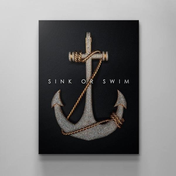 Sink Or Swim Canvas Wall Art MusicWallArt