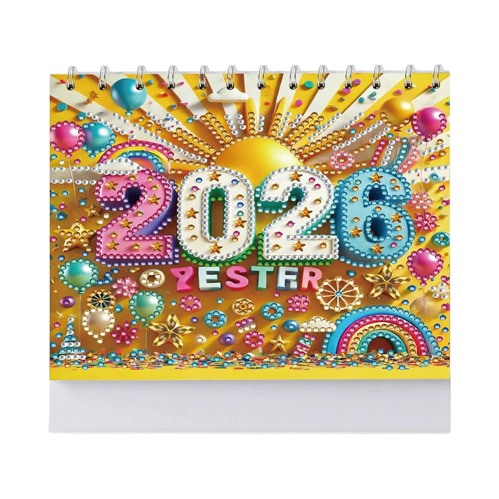 5D/DIY Diamond Painting Calendar Kit Partial Drill Diamond Art Paper Calendar