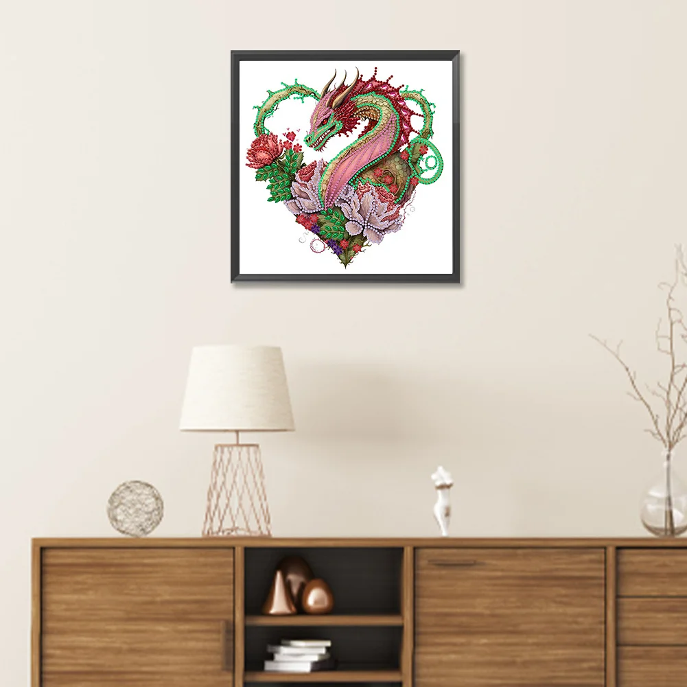 Special Shape Diamond Painting 30*30cm - Circling Dragon