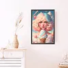 (Big Size)(AB/Round Drills)Colorful Ice Cream Girl-Full Diamond Painting 40*60CM