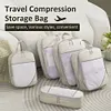 5Pcs Compressible Storage Bag Waterproof Travel Duffel Bag Lightweight Suitcase