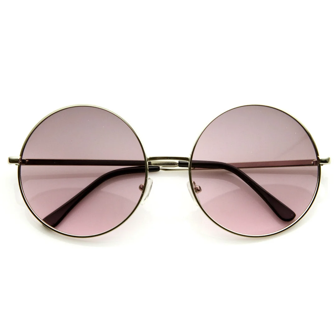 Super Large Oversized Metal Round Circle glasses