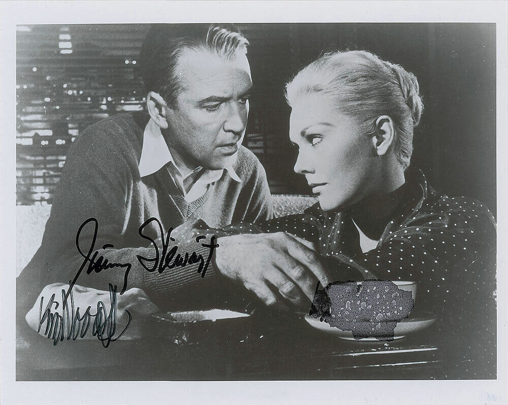 JAMES 'JIMMY' STEWART & KIM NOVAK Signed Photo Poster paintinggraph - Film Actors - preprint