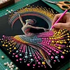 (30x30cm)DIY Dancing Girl Pearl Painting Kit With Inner Frame Home Decor