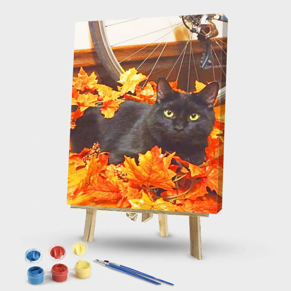 

40*50CM - Paint By Numbers - Black Cat, 501 Original