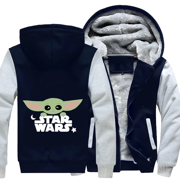 Adorable Baby Yoda, Star Wars Fleece Jacket