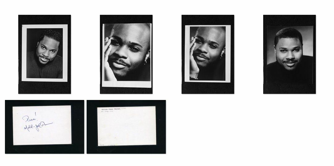 Malcolm-Jamal Warner - Signed Autograph and Headshot Photo Poster painting set - Cosby