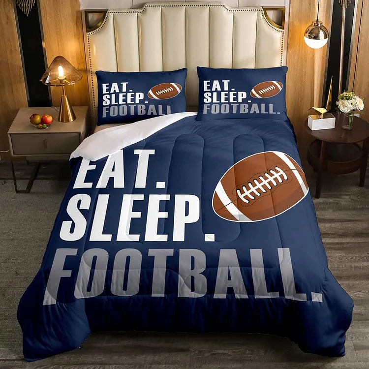 Personalized Football Bedroom Bedding Set for Comfort & Unique | BedKid39