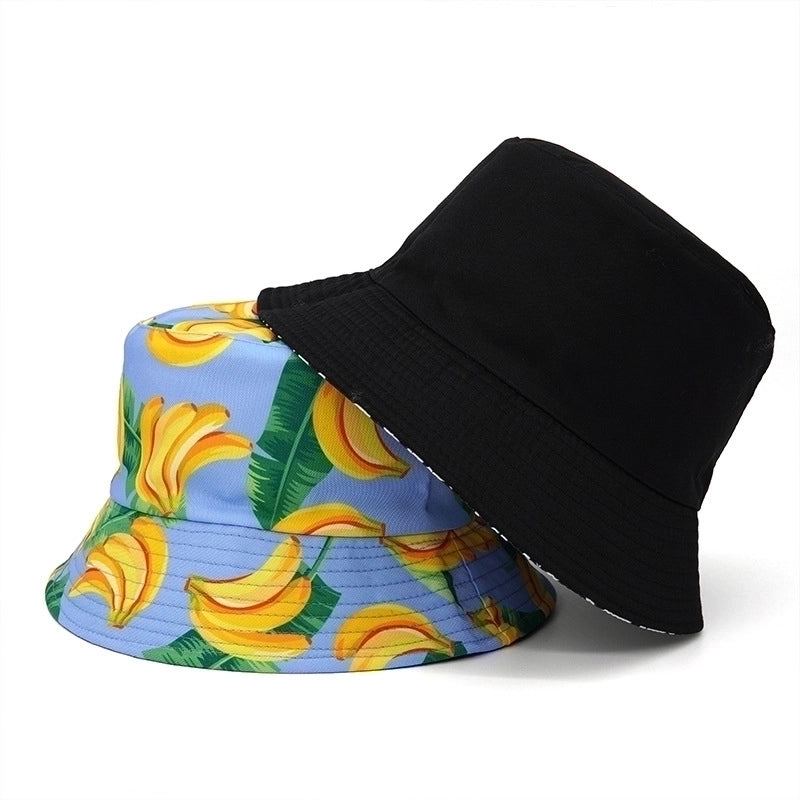 Unisex Basic Fruit Foldable Flat Eaves Bucket Hat