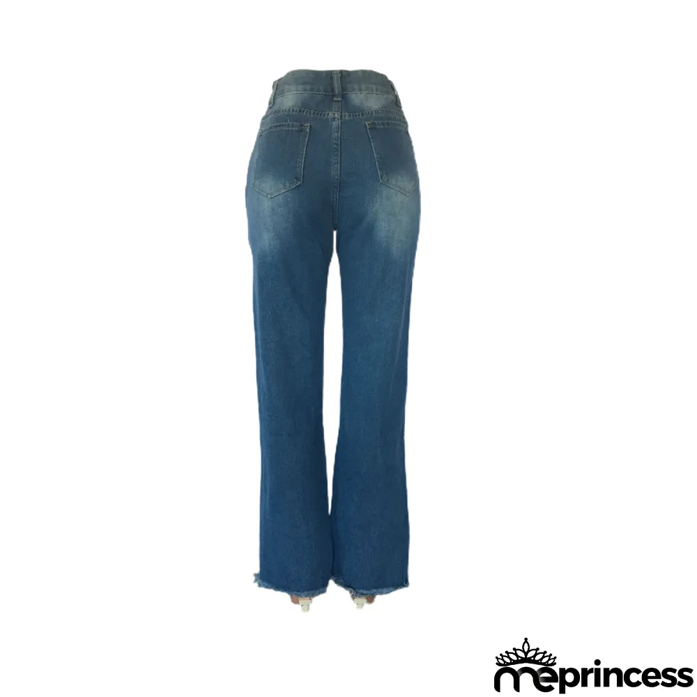 Stretch Flared Mid-rise Jeans