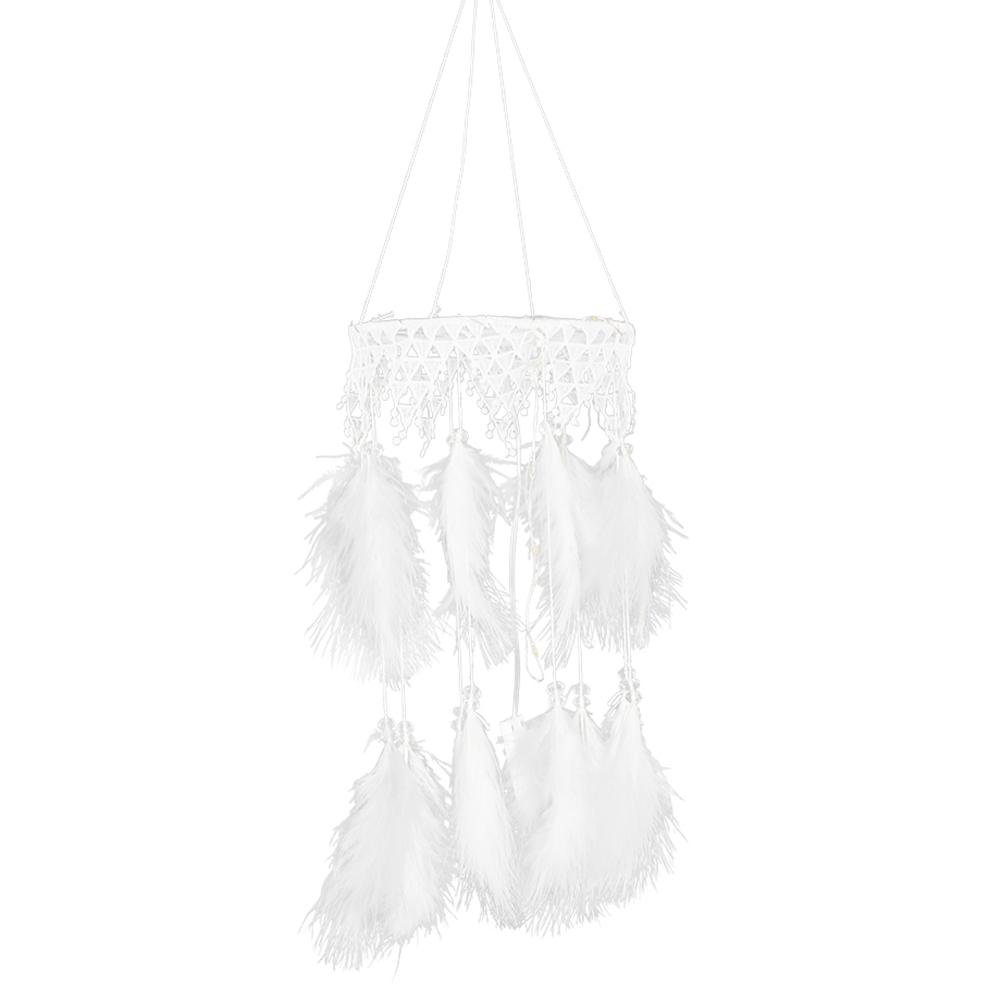 

Feathers Stars Moon Dream Catcher LED Light String Hanging Pendant (White, 501 Original