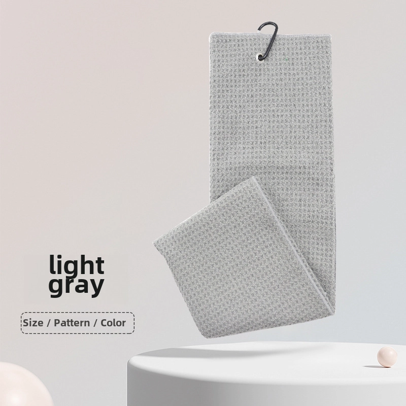 Golf Towel Tri-fold Sports Microfiber Waffle Ball Towel Pineapple Plaid Printed Embroidered Logo