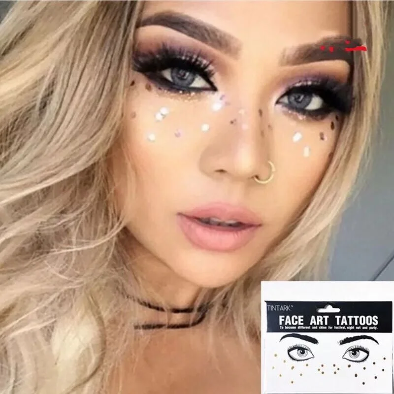 Tattoo Diamond Makeup Eyeliner Eyeshadow Face Sticker Jewel Eyes Makeup Crystal Eyes Sticker