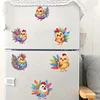 6Pcs gelbes Huhn - 5d DIY Handwerk Aufkleber Magnet