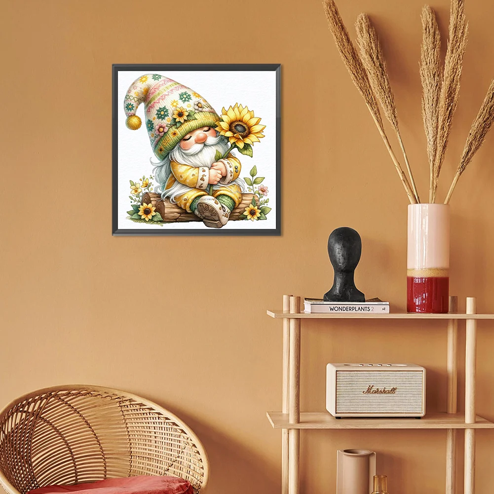 Diamond Painting - Full Round Drill - Easter Gnome(Canvas|30*30cm)