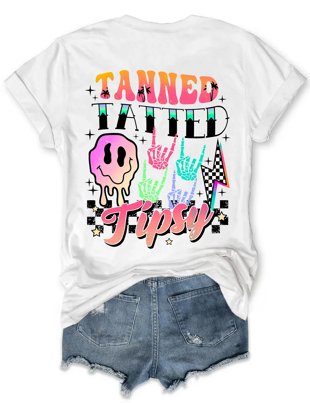 Summer Tanned Tatted And Tipsy T-shirt