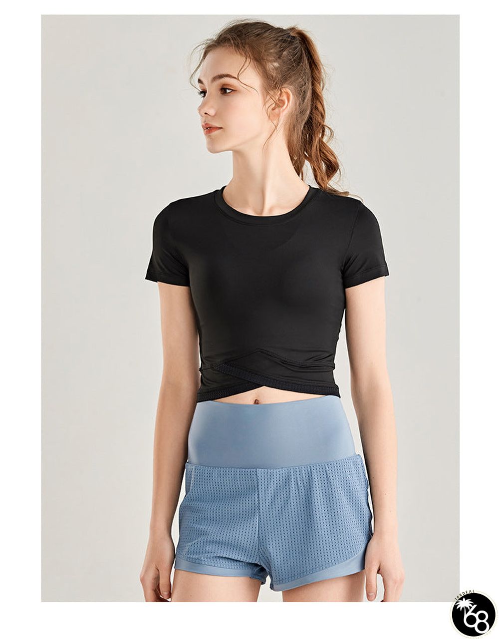 Fitted Cropped Tee | 168DEAL