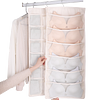 Dual Sided Hanging Bra Underwear Socks Storage Wardrobe Organiser Tidy Hanger 24 Mesh Pockets