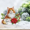 2D Flat Christmas Print DIY Diamond Painting Desktop Ornaments Kit Table Decor