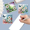 6Pcs Diamond Painting Daisies Greeting Card Set with Envelopes for Beginner Adult Holiday Gifts