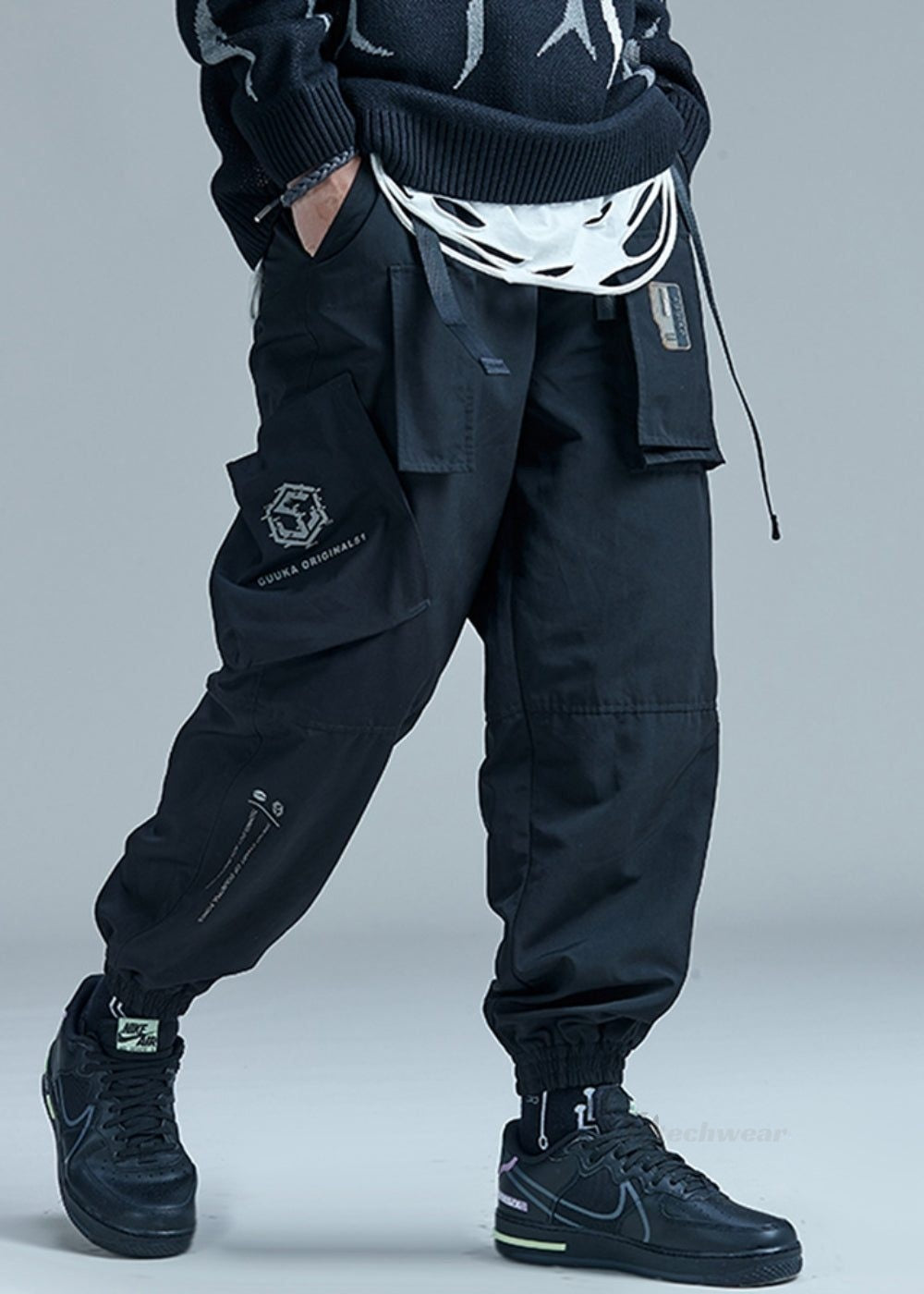 Reflective Printing Pants Techwear - X techwear-x