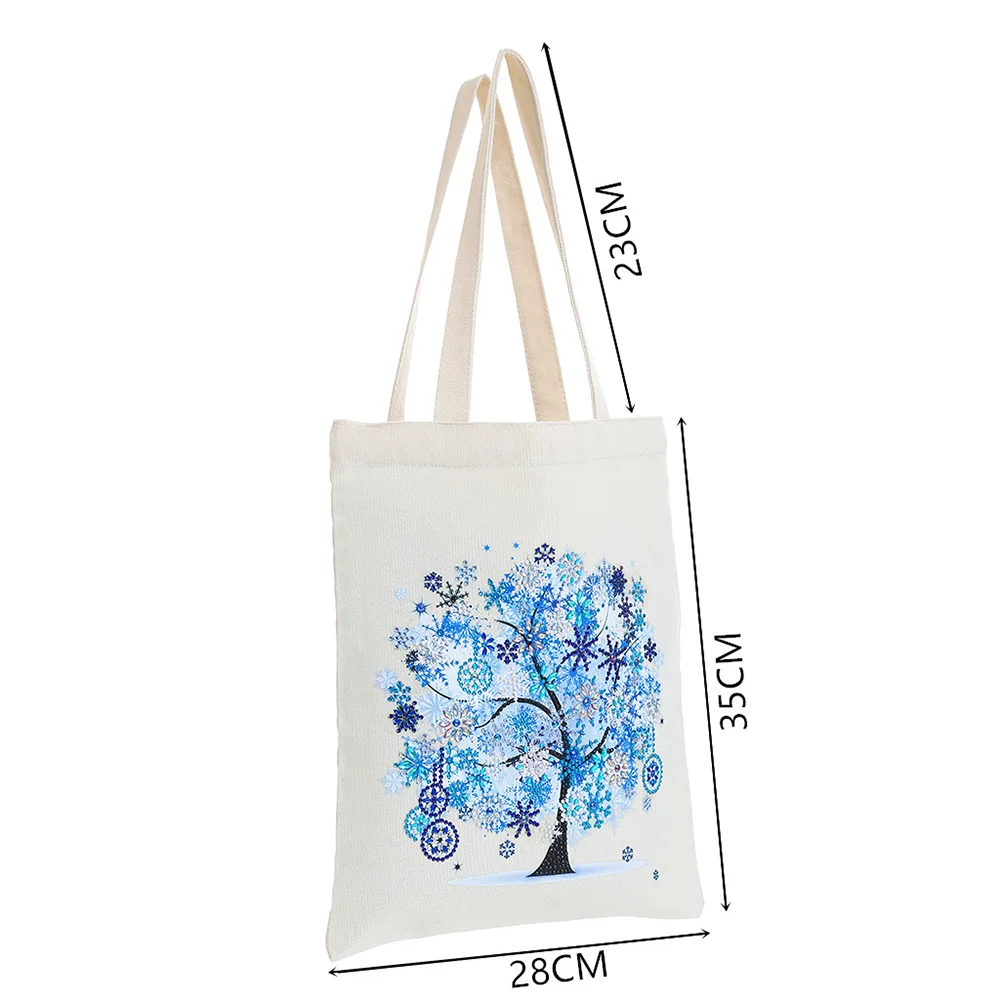 DIY Diamond Painting Eco-Friendly Canvas Bag - Winter