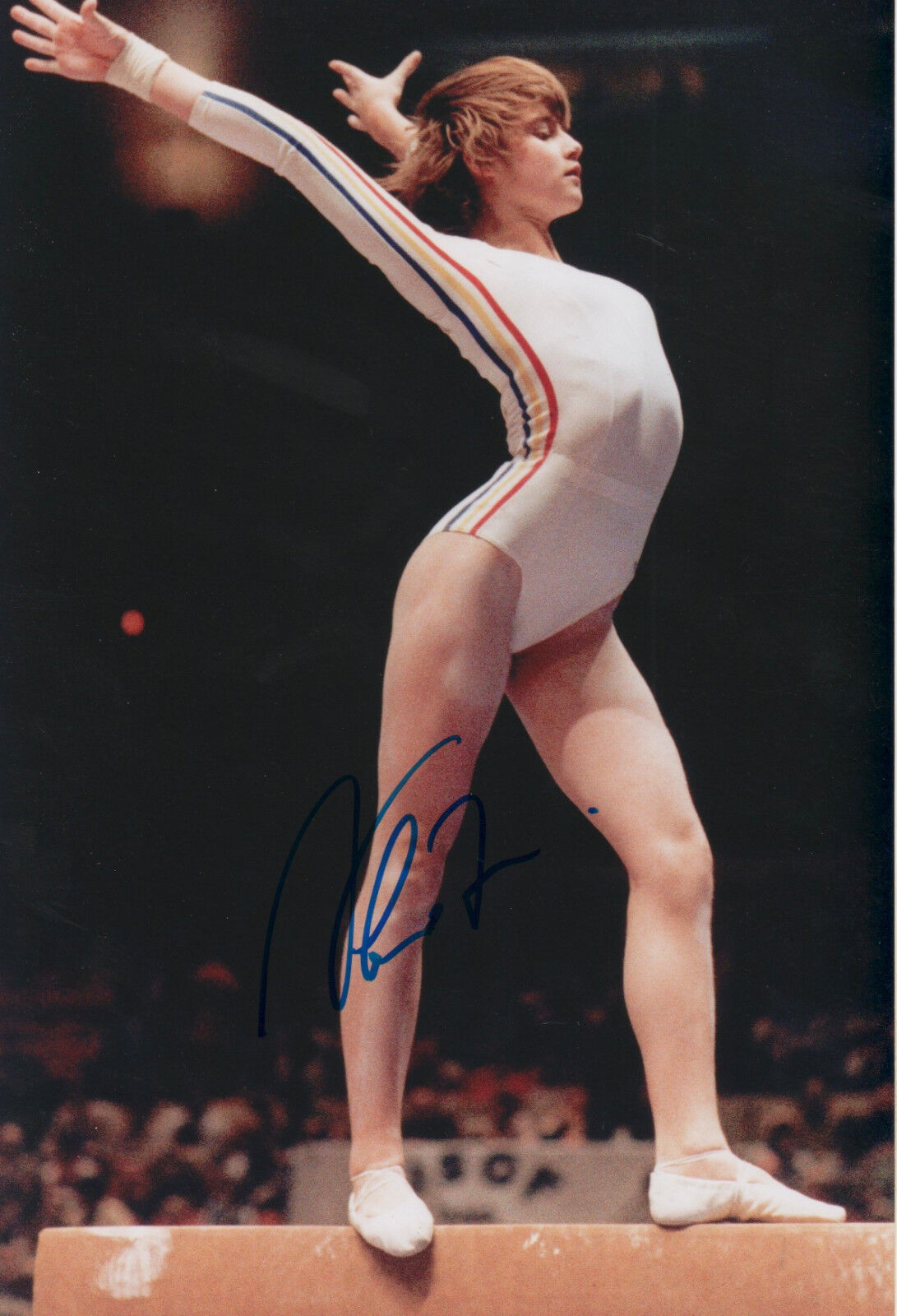 Nadia Comaneci signed 8x12 inch Photo Poster painting autograph