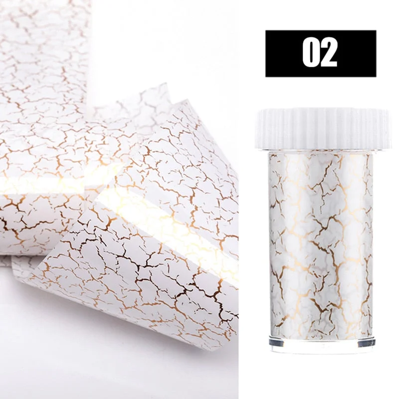 Nail Foils Marble Series Nail Transfer Foils Decorations DIY Idea Nail Art Transfer Sticker Decals Nail Accessories 4*100cm