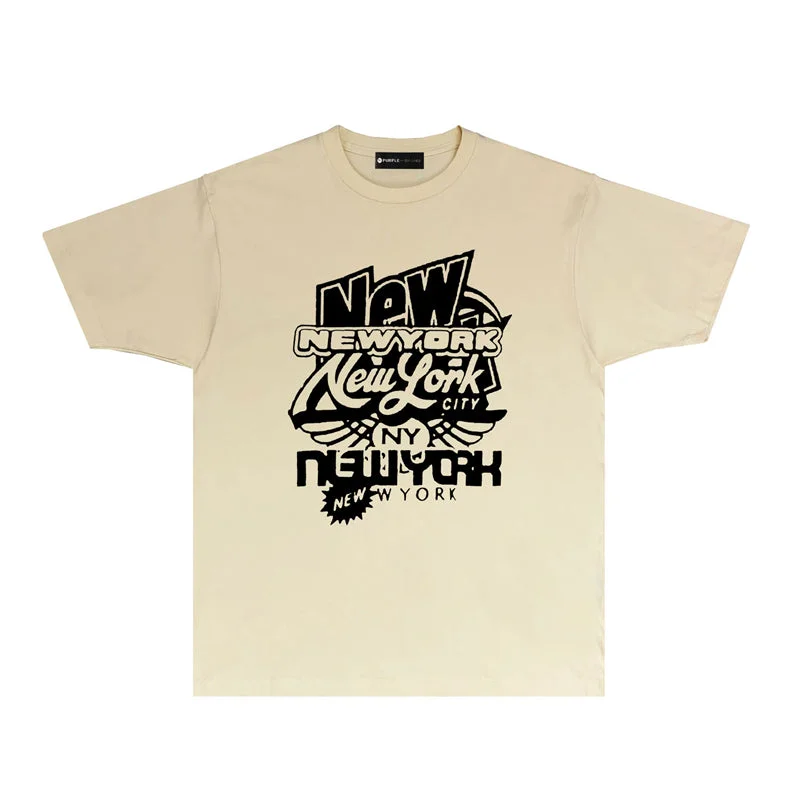 Purple 2023 new fashion T-shirt short sleeves