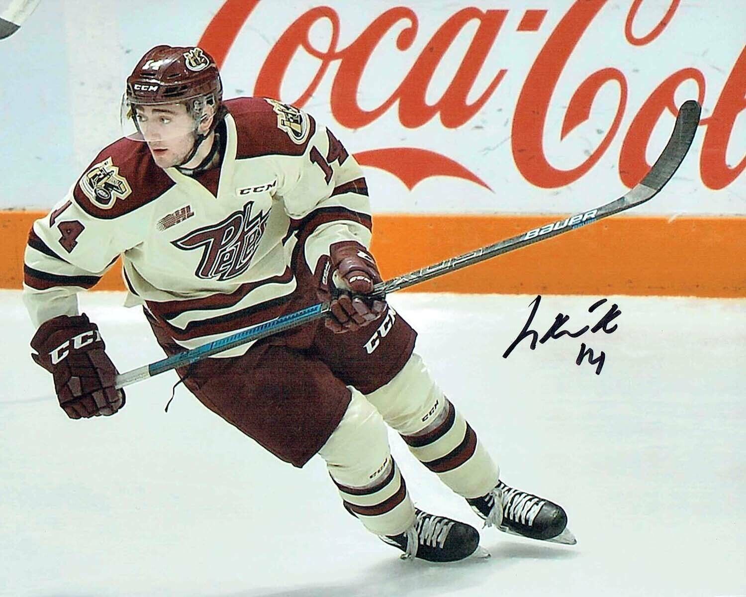 Liam KIRK Peterborough Petes Ice Hockey Signed Photo Poster painting 3 AFTAL COA Team GB